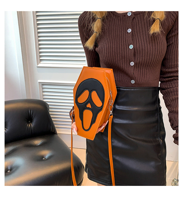 Halloween Coffin-shape Shoulder Bag Ghost Spider - Bellarte Enchanté Halloween Coffin-shape Shoulder Bag Ghost Spider